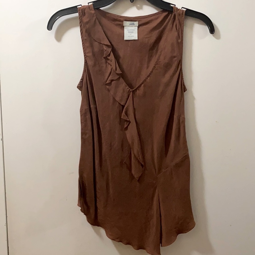 Odille Cupro sleeveless Copper color Shirt